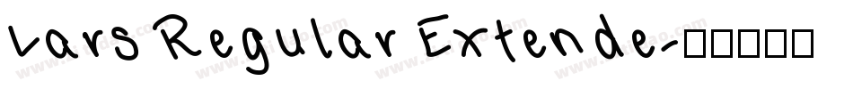 Lars Regular Extende字体转换